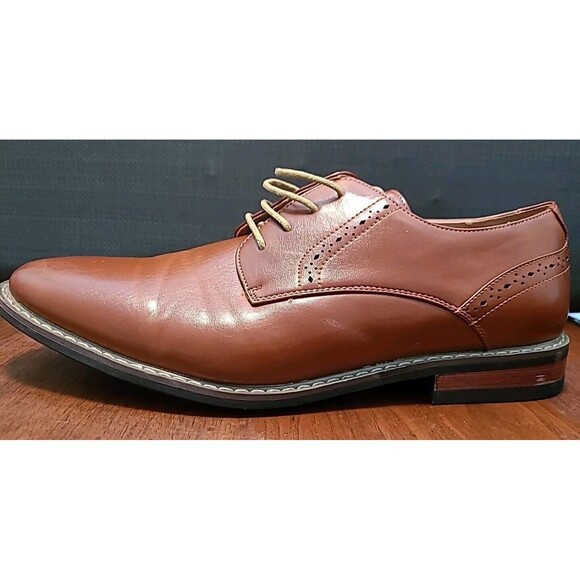 BRUNO MARC NEW YORK Brown Mens 10.5 Dress Shoes Oxford Prince-6 - Picture 8 of 11